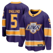 Youth Fanatics Branded Los Angeles Kings Andreas Englund Purple 2020/21 Special Edition Jersey - Breakaway
