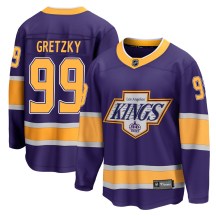 Youth Fanatics Branded Los Angeles Kings Wayne Gretzky Purple 2020/21 Special Edition Jersey - Breakaway
