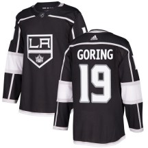 Youth Adidas Los Angeles Kings Butch Goring Black Home Jersey - Authentic