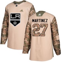 Youth Adidas Los Angeles Kings Alec Martinez Camo Veterans Day Practice Jersey - Authentic