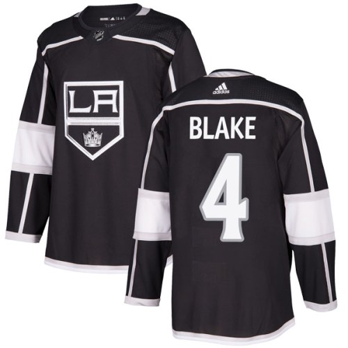 Men's Adidas Los Angeles Kings Rob Blake Black Home Jersey - Authentic