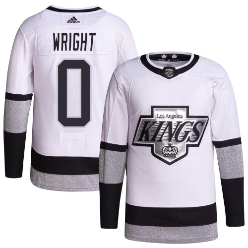 Men's Adidas Los Angeles Kings Jared Wright White 2021/22 Alternate Primegreen Pro Player Jersey - Authentic