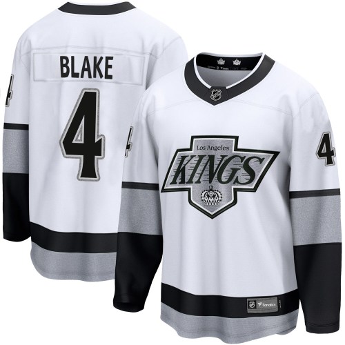 Men's Fanatics Branded Los Angeles Kings Rob Blake White Breakaway Alternate Jersey - Premier