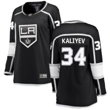 Women's Fanatics Branded Los Angeles Kings Arthur Kaliyev Black Home Jersey - Breakaway