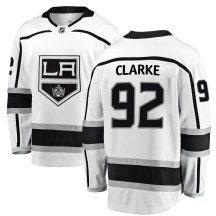 Men's Fanatics Branded Los Angeles Kings Brandt Clarke White Away Jersey - Breakaway