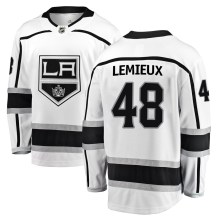 Men's Fanatics Branded Los Angeles Kings Brendan Lemieux White Away Jersey - Breakaway
