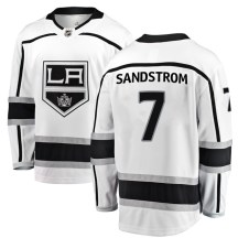 Men's Fanatics Branded Los Angeles Kings Tomas Sandstrom White Away Jersey - Breakaway