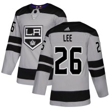 Men's Adidas Los Angeles Kings Andre Lee Gray Alternate Jersey - Authentic