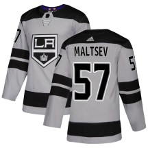 Men's Adidas Los Angeles Kings Mikhail Maltsev Gray Alternate Jersey - Authentic