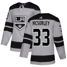 Men's Adidas Los Angeles Kings Marty Mcsorley Gray Alternate Jersey - Authentic