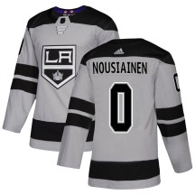 Men's Adidas Los Angeles Kings Kim Nousiainen Gray Alternate Jersey - Authentic