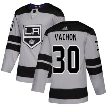 Men's Adidas Los Angeles Kings Rogie Vachon Gray Alternate Jersey - Authentic