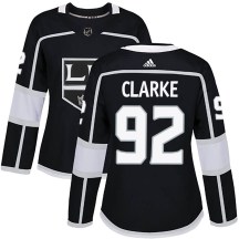 Women's Adidas Los Angeles Kings Brandt Clarke Black Home Jersey - Authentic
