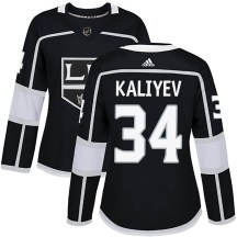 Women's Adidas Los Angeles Kings Arthur Kaliyev Black Home Jersey - Authentic
