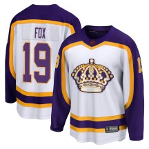 Men's Fanatics Branded Los Angeles Kings Jim Fox White Special Edition 2.0 Jersey - Breakaway