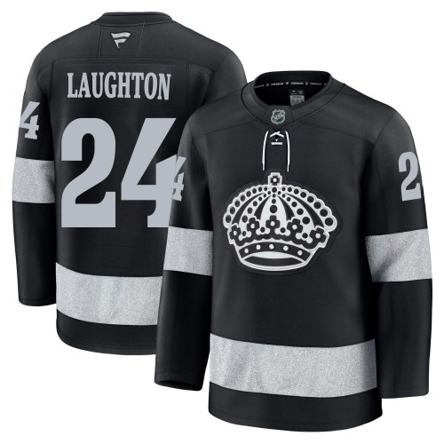 Men's Fanatics Los Angeles Kings Scott Laughton Black Alternate Jersey - Premium Men's Fanatics Los Angeles Kings Scott Laughton Black Alternate Jersey - Premium