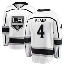 Youth Fanatics Branded Los Angeles Kings Rob Blake White Away Jersey - Breakaway