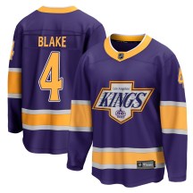 Men's Fanatics Branded Los Angeles Kings Rob Blake Purple 2020/21 Special Edition Jersey - Breakaway