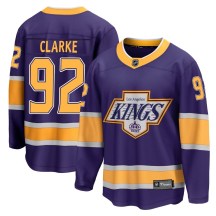 Men's Fanatics Branded Los Angeles Kings Brandt Clarke Purple 2020/21 Special Edition Jersey - Breakaway