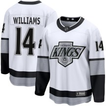 Youth Fanatics Branded Los Angeles Kings Justin Williams White Breakaway Alternate Jersey - Premier