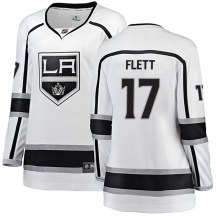 Women's Fanatics Branded Los Angeles Kings Bill Flett White Away Jersey - Breakaway