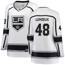 Women's Fanatics Branded Los Angeles Kings Brendan Lemieux White Away Jersey - Breakaway