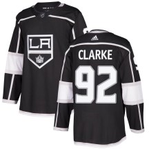 Men's Adidas Los Angeles Kings Brandt Clarke Black Home Jersey - Authentic