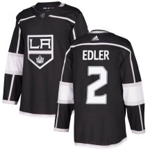 Men's Adidas Los Angeles Kings Alexander Edler Black Home Jersey - Authentic