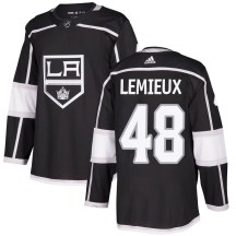 Men's Adidas Los Angeles Kings Brendan Lemieux Black Home Jersey - Authentic