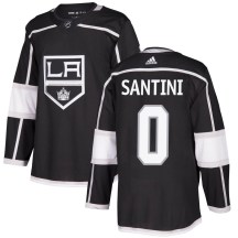 Men's Adidas Los Angeles Kings Steven Santini Black Home Jersey - Authentic
