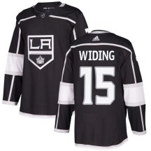 Men's Adidas Los Angeles Kings Juha Widing Black Home Jersey - Authentic