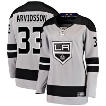 Women's Fanatics Branded Los Angeles Kings Viktor Arvidsson Gray Alternate Jersey - Breakaway