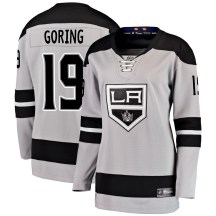 Women's Fanatics Branded Los Angeles Kings Butch Goring Gray Alternate Jersey - Breakaway