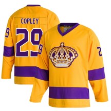 Men's Adidas Los Angeles Kings Pheonix Copley Gold Classics Jersey - Authentic