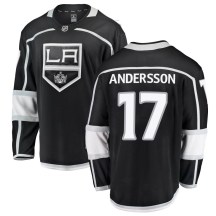 Men's Fanatics Branded Los Angeles Kings Lias Andersson Black Home Jersey - Breakaway
