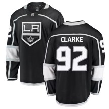 Men's Fanatics Branded Los Angeles Kings Brandt Clarke Black Home Jersey - Breakaway