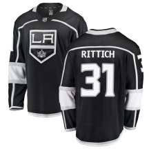 Men's Fanatics Branded Los Angeles Kings David Rittich Black Home Jersey - Breakaway