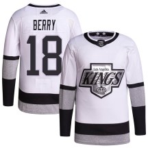 Men's Adidas Los Angeles Kings Bob Berry White 2021/22 Alternate Primegreen Pro Player Jersey - Authentic