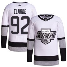 Men's Adidas Los Angeles Kings Brandt Clarke White 2021/22 Alternate Primegreen Pro Player Jersey - Authentic