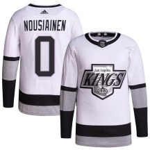 Men's Adidas Los Angeles Kings Kim Nousiainen White 2021/22 Alternate Primegreen Pro Player Jersey - Authentic