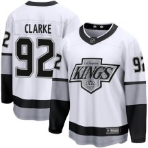 Men's Fanatics Branded Los Angeles Kings Brandt Clarke White Breakaway Alternate Jersey - Premier