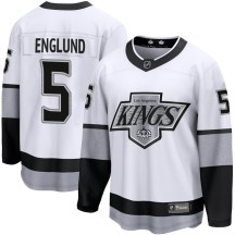 Men's Fanatics Branded Los Angeles Kings Andreas Englund White Breakaway Alternate Jersey - Premier