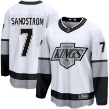 Men's Fanatics Branded Los Angeles Kings Tomas Sandstrom White Breakaway Alternate Jersey - Premier