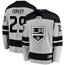 Men's Fanatics Branded Los Angeles Kings Pheonix Copley Gray Alternate Jersey - Breakaway