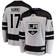 Men's Fanatics Branded Los Angeles Kings Jari Kurri Gray Alternate Jersey - Breakaway