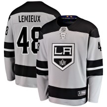 Men's Fanatics Branded Los Angeles Kings Brendan Lemieux Gray Alternate Jersey - Breakaway