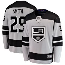 Men's Fanatics Branded Los Angeles Kings Billy Smith Gray Alternate Jersey - Breakaway