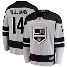 Men's Fanatics Branded Los Angeles Kings Justin Williams Gray Alternate Jersey - Breakaway